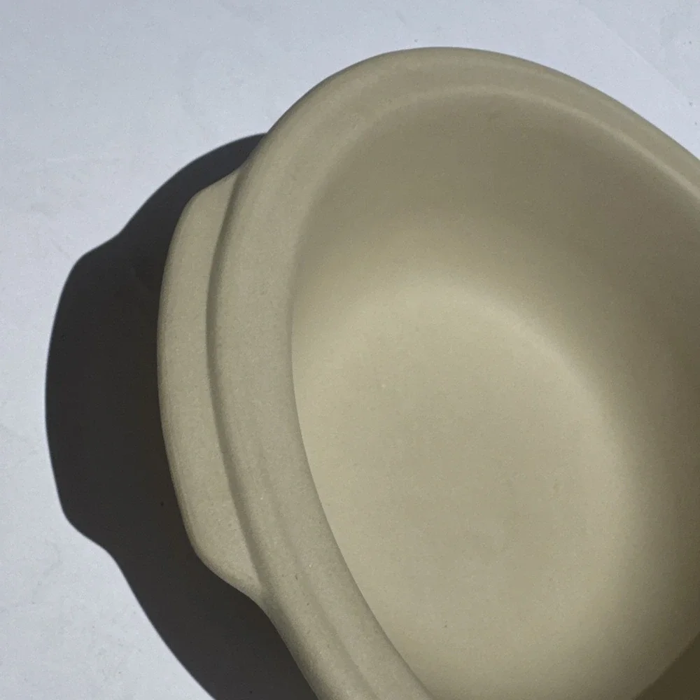 Pampered Chef Stoneware Large Mixing Baking Bowl Family Heritage 12 Inch USA EUC